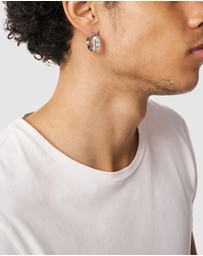 Diesel - Oval D Logo Silver tone Earring