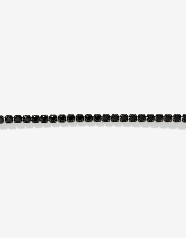 Michael Hill - Black Spinel Tennis Necklace in Sterling Silver