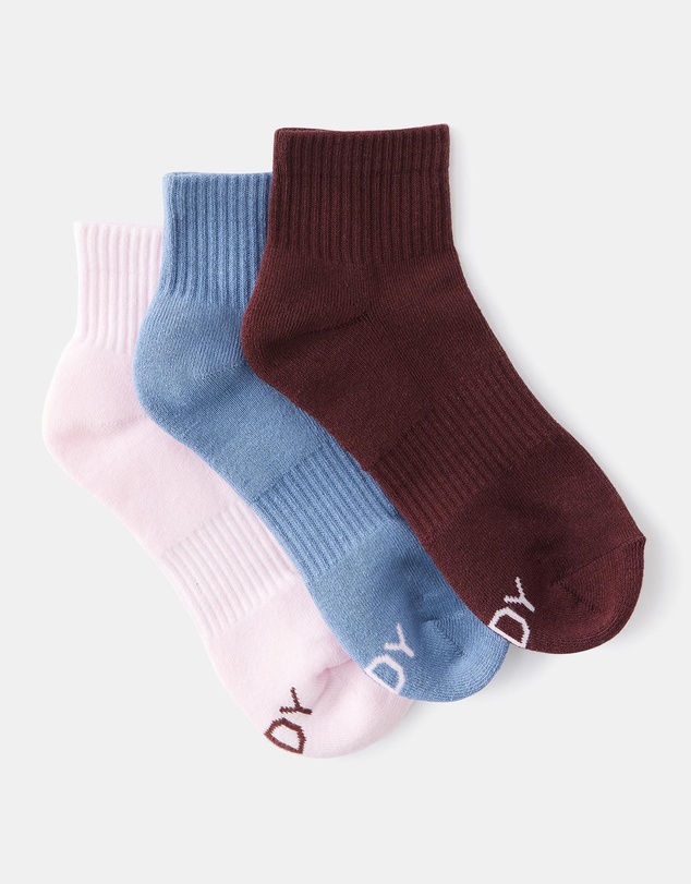 Cotton On Body Active - 3-Pack Body Quarter Crew Socks