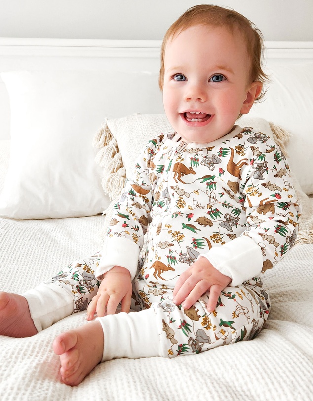 B Free Intimate Apparel - 100% Organic 2-Way Zip Sleepsuit - Baby & Toddler