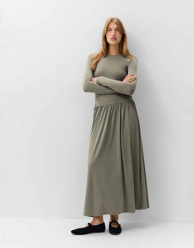UNISON - Ruched Detail Maxi Dress
