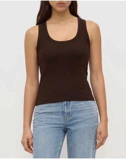 Assembly Label - Robyn Scoop Neck Rib Tank