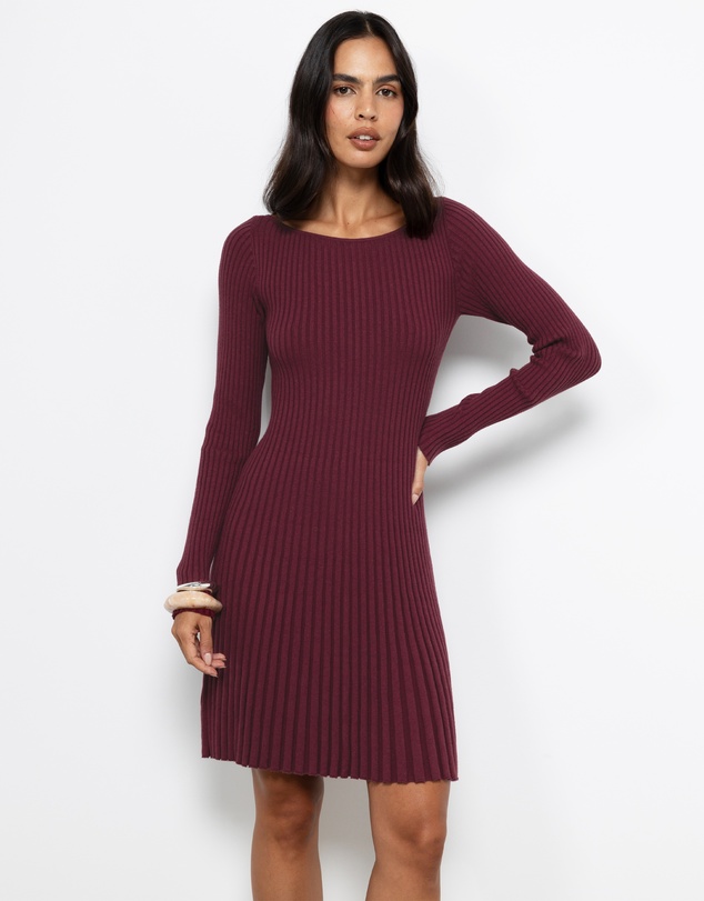 AERE - Leni Organic Cotton Knit Mini Dress