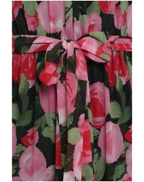 Petal & Pup - Caroline Maxi Halter Dress - Black Floral