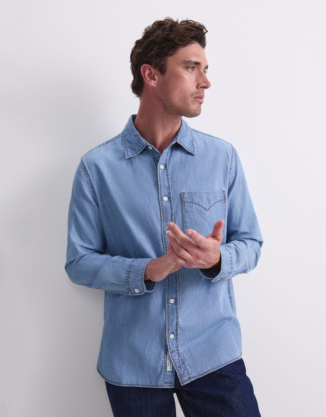 Sportscraft - Long Sleeve Denim Shirt