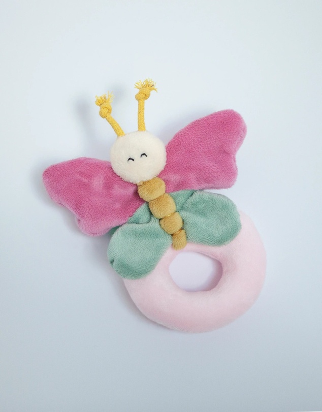 Little Stuff - Butterfly Garden Romper & Rattle