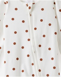 Cotton On Kids - Growie Long Sleeve Zip Romper
