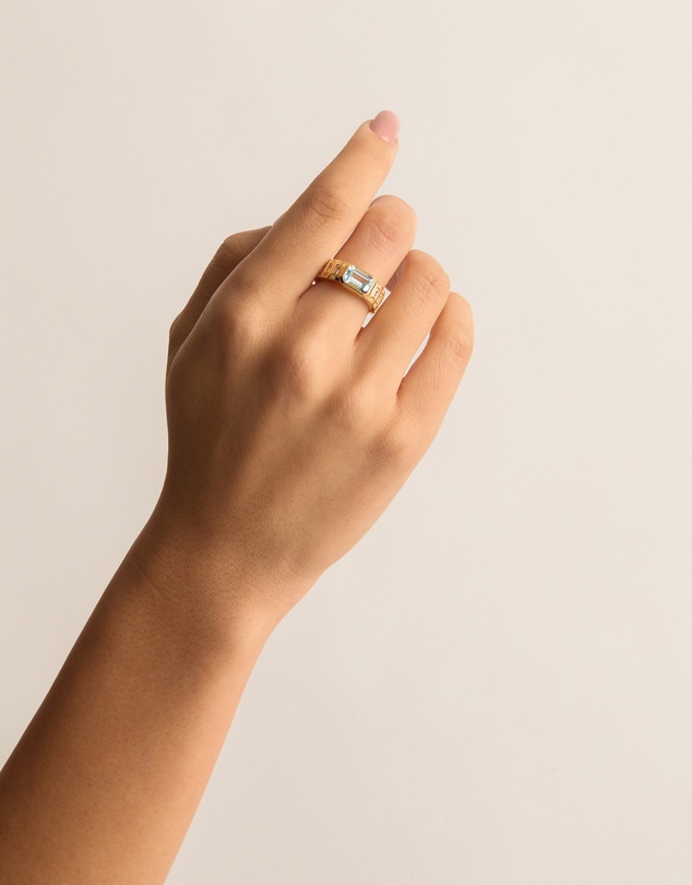 By Charlotte - Calm Your Soul Topaz Ring