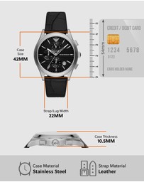 Emporio Armani - Black Chronograph Watch