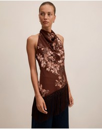 Forever New - Harmony Tassel Halter Neck Top