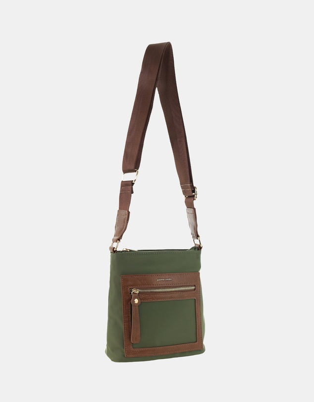Pierre Cardin - Pierre Cardin RFID Lightweight Nylon Crossbody Bag