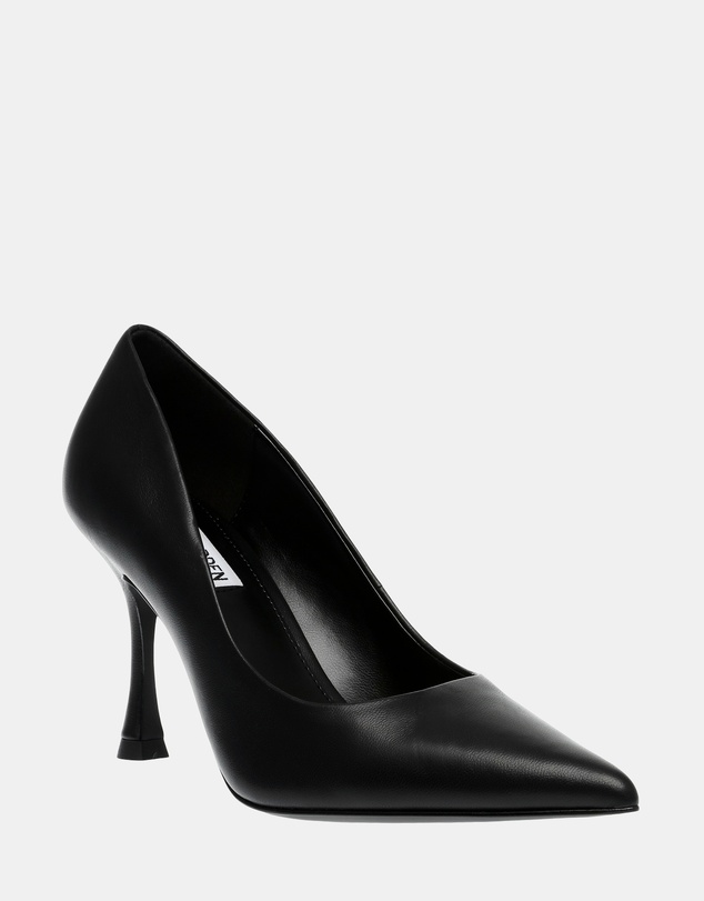 Steve Madden - Can-Do Black Leather Heels