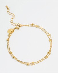 Lovisa - Waterproof Gold Plated Stainless Steel Ball Anklet
