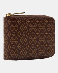 Wolf - Wolf Signature Range Zip Around Wallet Brown
