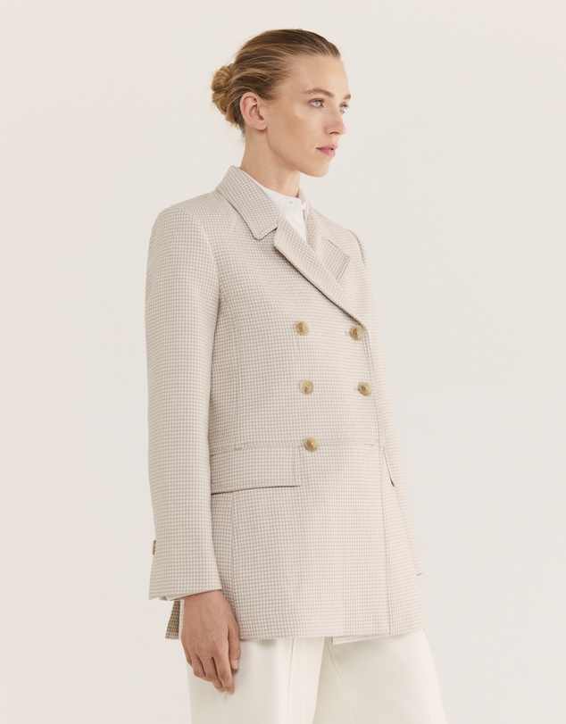 SABA - Prudence Wool Check Coat
