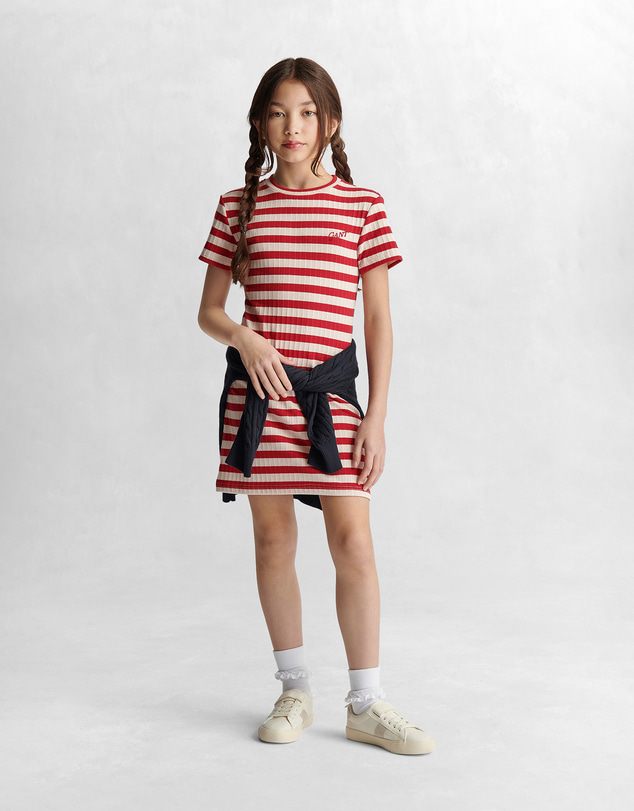 Gant - Striped Rib T-Shirt Dress