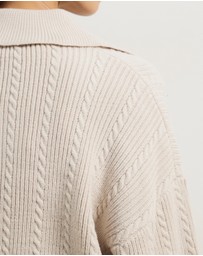 Atmos&Here - Nia Textured Knit Cardigan