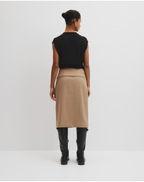 Country Road - Wool Blend Wrap Skirt
