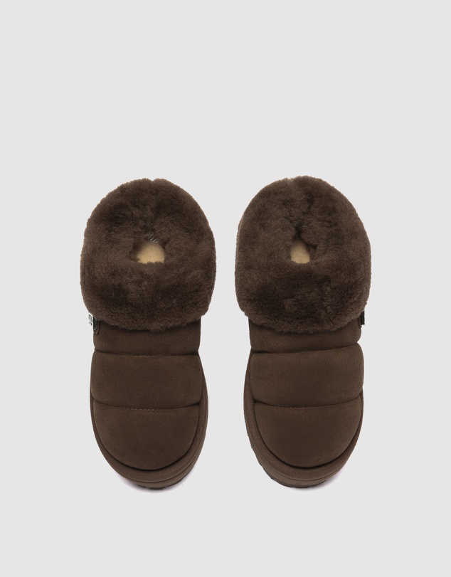 EVERAU - EverAU Ugg Ulrika Platform Sheepskin Upper House Shoes