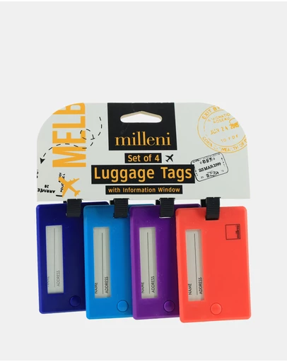 Milleni - Milleni Travel Luggage Tags (4 PK)