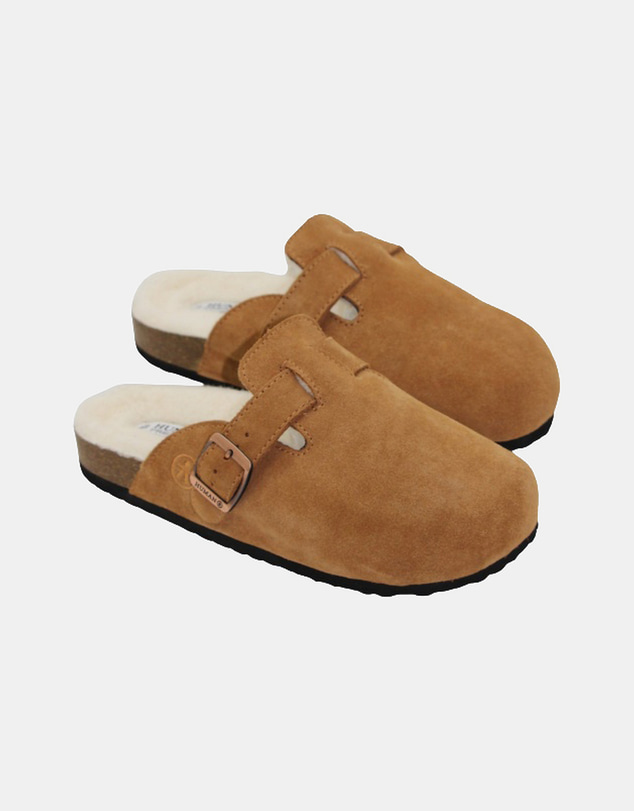 Human - Women's Lego Slide Mules Tan Suede