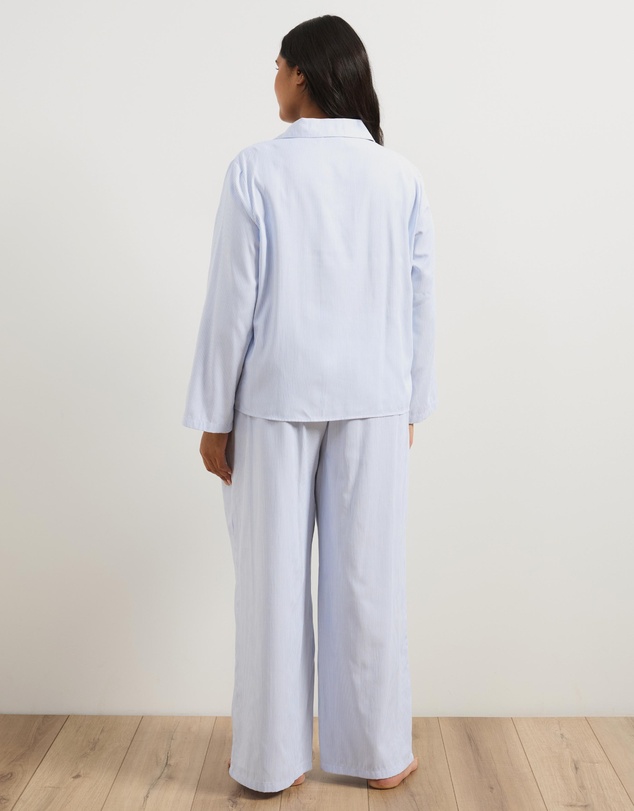 Atmos&Here Curvy - Cotton Stripe Pyjama Set