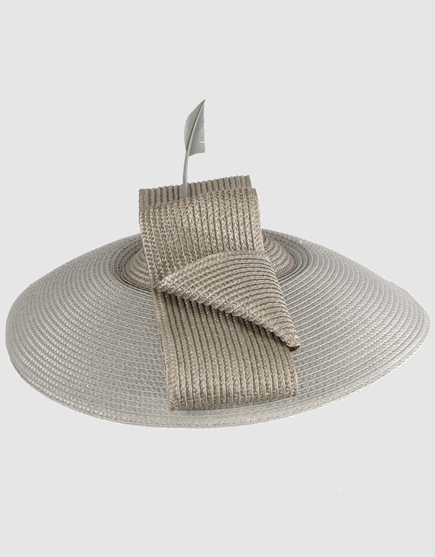 Max Alexander - Saucer Silver Racing Fascinator Hat