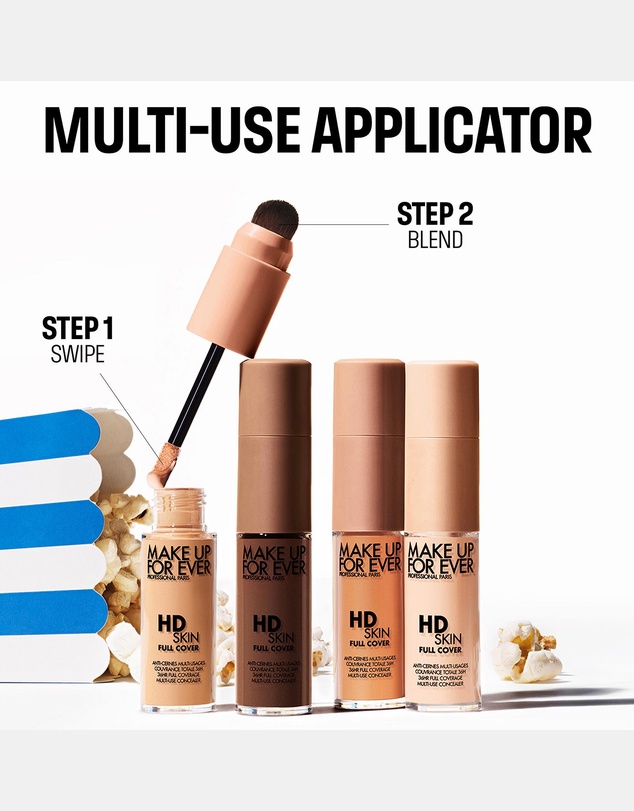 MAKE UP FOR EVER - HD Skin Full Cover Concealer Multi-Use Concealer with Niacinamide & Hyaluronic Acid