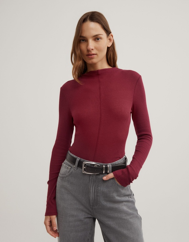 Witchery - High Neck Long Sleeve Top
