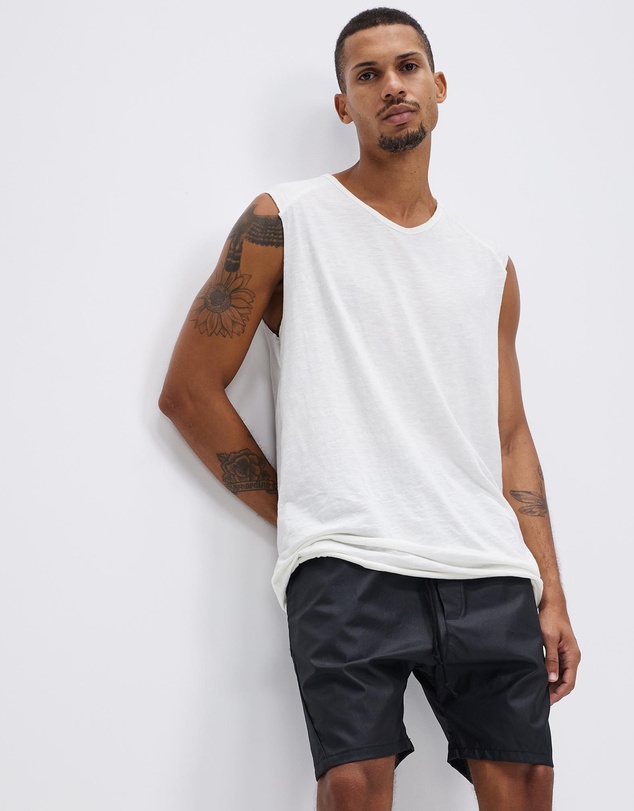 Surrounded By Ghosts - The Obsidian Coated Canvas Drawstring Shorts