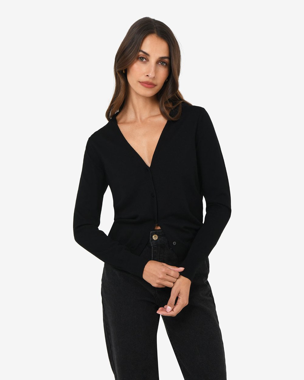Nicolette V-Neck Knit Cardigan by Forcast Online | THE ICONIC | Australia