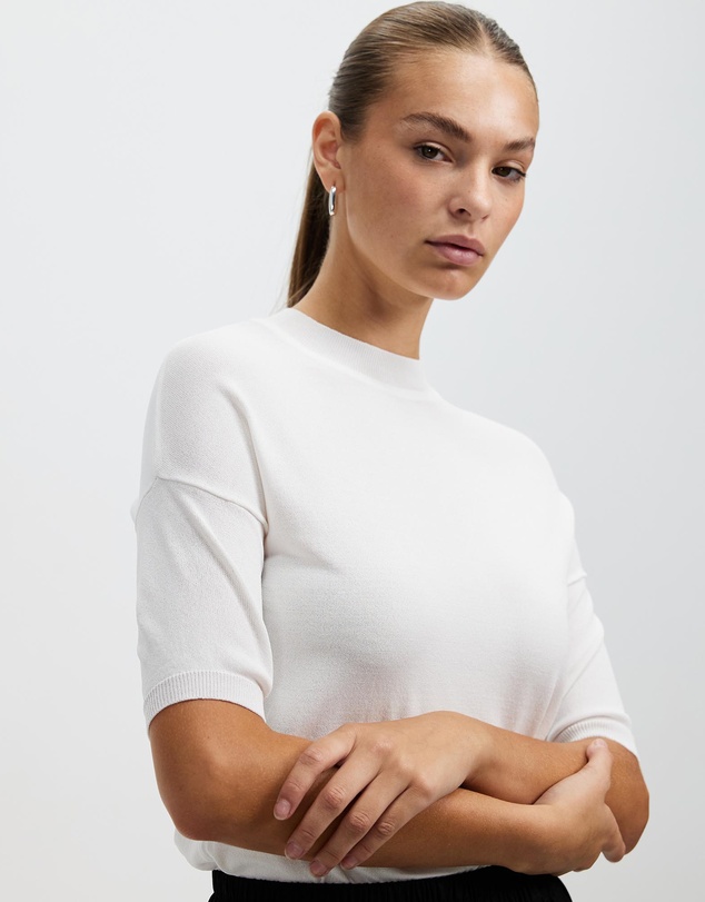 White By FTL - New Jewel Knit Top