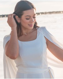 Georgini - GEORGINI OCEAN WHITSUNDAYS FRESHWATER PEARL EARRINGS GOLD