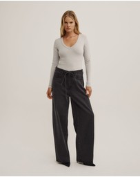 Witchery - V-neck Long Sleeve Top