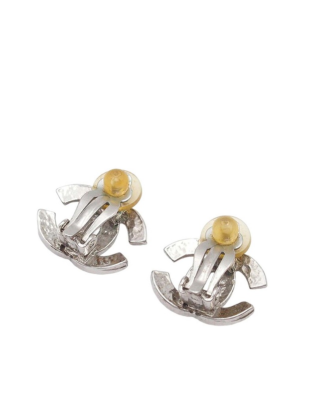 Pre-Loved by Azura Reborn - Pre-Loved Silver Plated CC Clip on Earrings