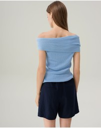 IDA+S - Romy Silk Off The Shoulder Top