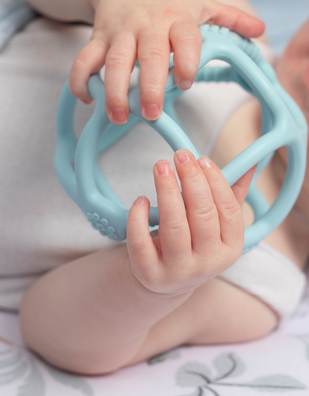 Playground - Silicone Teething Ball - Light Blue