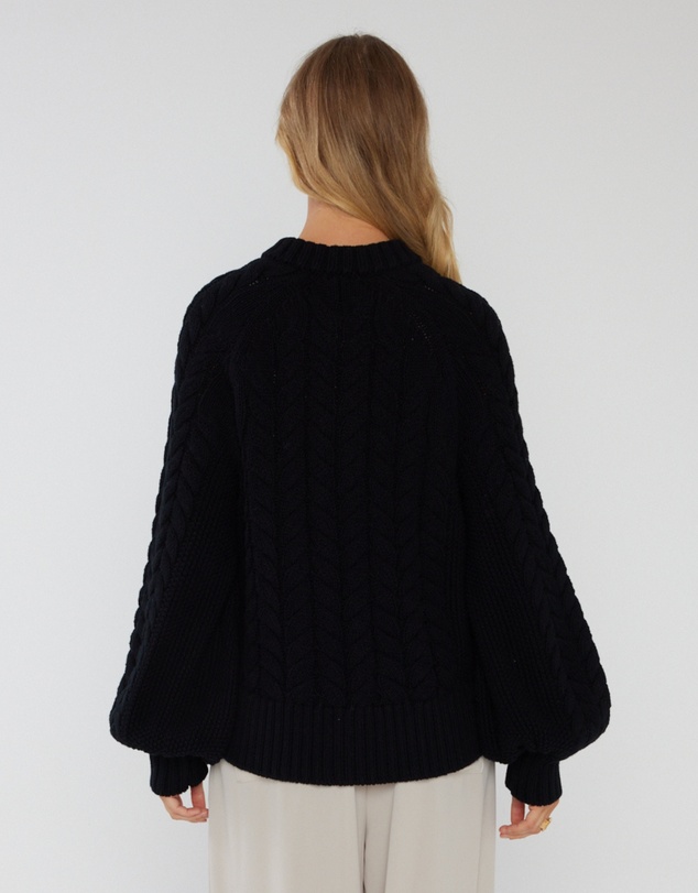 ALEXANDRA - Haven Cardigan Black