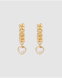 By Charlotte - Radiant Heart Curb Hoops