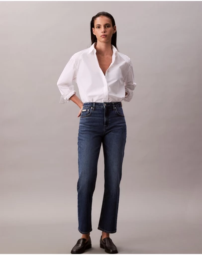 Calvin Klein Jeans - Boxy Cropped Button-Down Shirt
