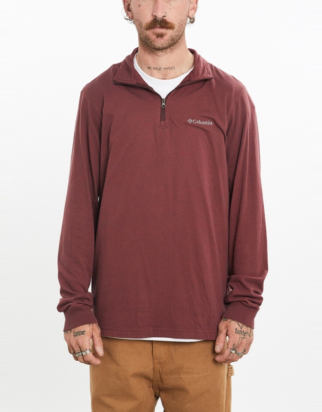Vintage by The Real Deal - Pre Loved - Vintage Columbia Tech Quarter Zip Lightweight Sweatshirt