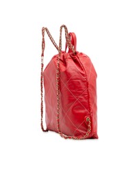 Pre-Loved by Azura Reborn - Pre-Loved Large Shiny Quilted Calfskin 22 Backpack
