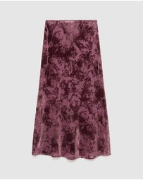 M.N.G - Long Jacquard Skirt