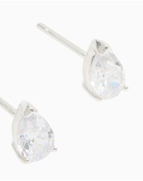 Lovisa - Sterling Silver Cubic Zirconia Pear Stud Earrings