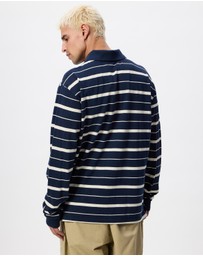 S Double - Stripe LS Polo