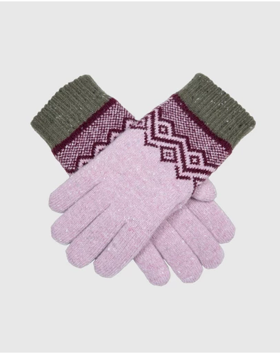 DENTS - Geometric Pattern Knitted Gloves