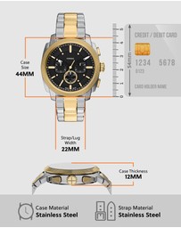 Fossil - Machine Two Tone Chronograph Watch
