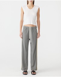 Bassike - Twill Stripe Detail Pants