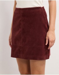 The Fated - Corina Suede Mini Skirt