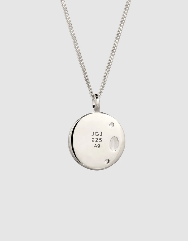 Elli Jewelry - Citrine Hammered Coin Necklace in 925 Silver